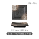Axyaa Ceramic Square Dessert Plate for Restaurant Snack Barbecue Sushi