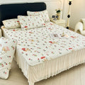 Axyaa Cartoon Jacquard Ice Doudou Soft Mat Three-piece Set