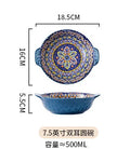 Axyaa Bohemian Retro Ceramic Tableware Set for Serving and Dining