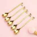 Axyaa Stainless Steel Cartoon Spoon Fork Set for Desserts and Coffee