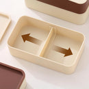 Axyaa Portable Divided Bento Lunch Box - Microwaveable & Stackable Tiger-container for Kids