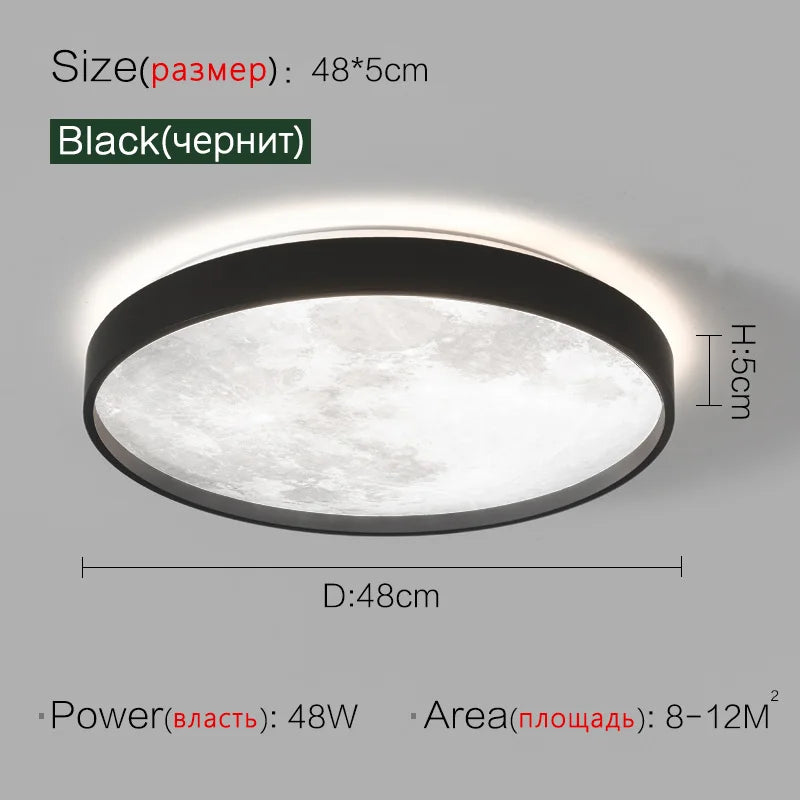 Axyaa Round LED Ceiling Lamp: Modern Nordic Style for Bedroom, Aisle, Corridor, Balcony
