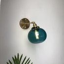 Axyaa Vintage LED Wall Light with Pull Chain Switch - Coffee Indoor Bedside Lamp