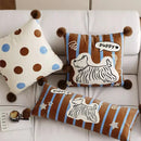 Axyaa Retro Dog Pillow for Head, Sofa, Bed, Lumbar, Leg Support