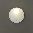 Axyaa Circular Green Marble Sconce LED Wall Lamp