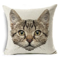 Axyaa Retro Cat Pillow Cover for Sofa Decor, Boho Style Pillowcase