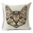 Axyaa Retro Cat Pillow Cover for Sofa Decor, Boho Style Pillowcase