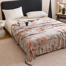Axyaa Bamboo Fiber Jacquard Double-layer Gauze Cold Blanket Towel Quilt