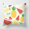Axyaa Tropical Fruits Cushion Cover Watermelon Pineapple Decorative Pillow Case