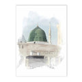 Axyaa Islamic Canvas Art Print Mecca Kaaba Bohemia Decor