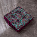 Axyaa Bohemian Velvet Mandala Floor Seat Cushion