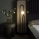 Axyaa Wooden Style LED Floor Lamp - Dark Wood Color