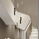 Axyaa Crystal Chandelier Stair Pendant Lamp Living Room Pendant Lights Interior Lighting