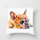 Axyaa French Bulldog Cushion Cover - 45X45CM