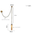 Axyaa Brass Alabaster Multi-Light Pendant Chandelier for Living Room Loft Staircase