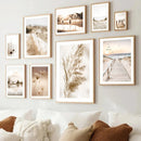 Axyaa Dried Grass Reed Landscape Wall Art Print for Home Decor
