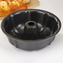 Axyaa Fluted Tube Cake Pan: Premium Heavy Duty Carbon Steel Baking Mold