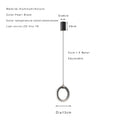 Axyaa LED Ring Pendant Light, Modern Bedroom Living Room Lighting Fixture