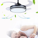 Axyaa Retractable Ceiling Fan with Air Purifying LED light, Smart Remote Control