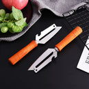 Axyaa Stainless Steel Cabbage Paring Knife with Wooden Handle, Multifunctional Potato Peeler