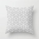 Axyaa Geometric Pillow Covers: Modern Grey Polyester Throw Pillow Cover