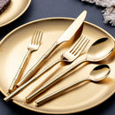 Axyaa Stainless Steel Bamboo Handle Cutlery Set - Western Tableware