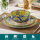 Axyaa 6-Piece Bohemian Ceramic Cereal Bowls Set for Various Meals