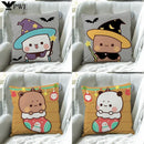 Axyaa Halloween Christmas Cushion Cover 45x45cm Sofa Bed Car Home Decor