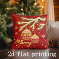 Axyaa Christmas Pillow Covers for Sofa, Bedroom, Car - Rectangular Cushion Cover