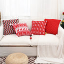Axyaa Vintage Christmas Knitted Pillow Cover Set