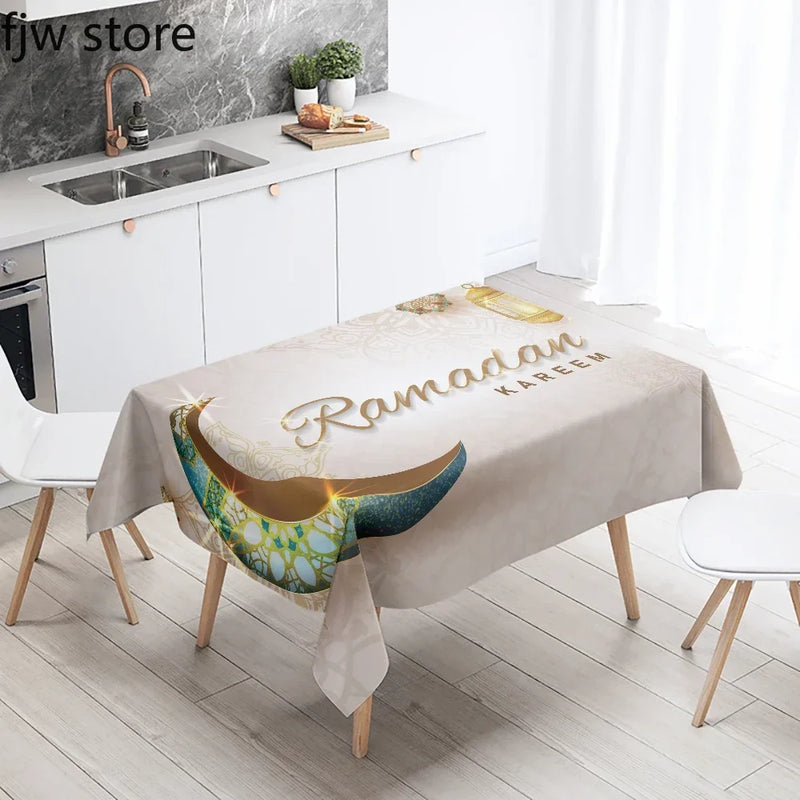 Axyaa Ramadan Kareem Mosque Decorative Tablecloth