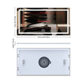 Axyaa Smart LED Backlit Bathroom Mirror with Bluetooth and Anti-Fog Technology