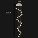 Axyaa Crystal Chandeliers: Modern Hall Staircase Indoor Lighting Ceiling Lamps