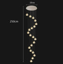 Axyaa Crystal Chandelier for Hall Staircase Indoor Lighting Ceiling Lamps Exquisite Living Room Fixtures