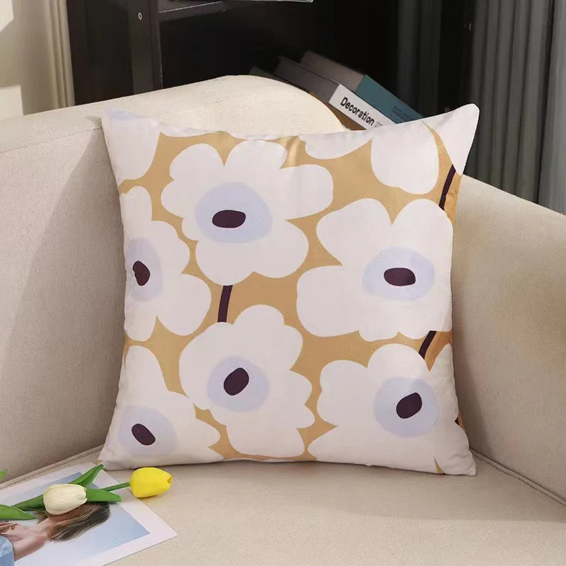 Axyaa Velvet Sofa Pillow Case Soft Fluffy Cushion Cover Modern Simple Style