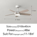Axyaa Modern 52" LED Ceiling Fan for Indoor Lighting Fixtures