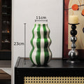 Axyaa Butterfly Ceramic Vase: Silver-Plated Floral Room Decor & Table Centerpiece