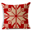 Axyaa Christmas Linen Pillowcase 45x45cm - Festive Home Decor & Gifts