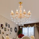 Axyaa Champagne Princess Crystal Chandelier for Elegant European Vibes