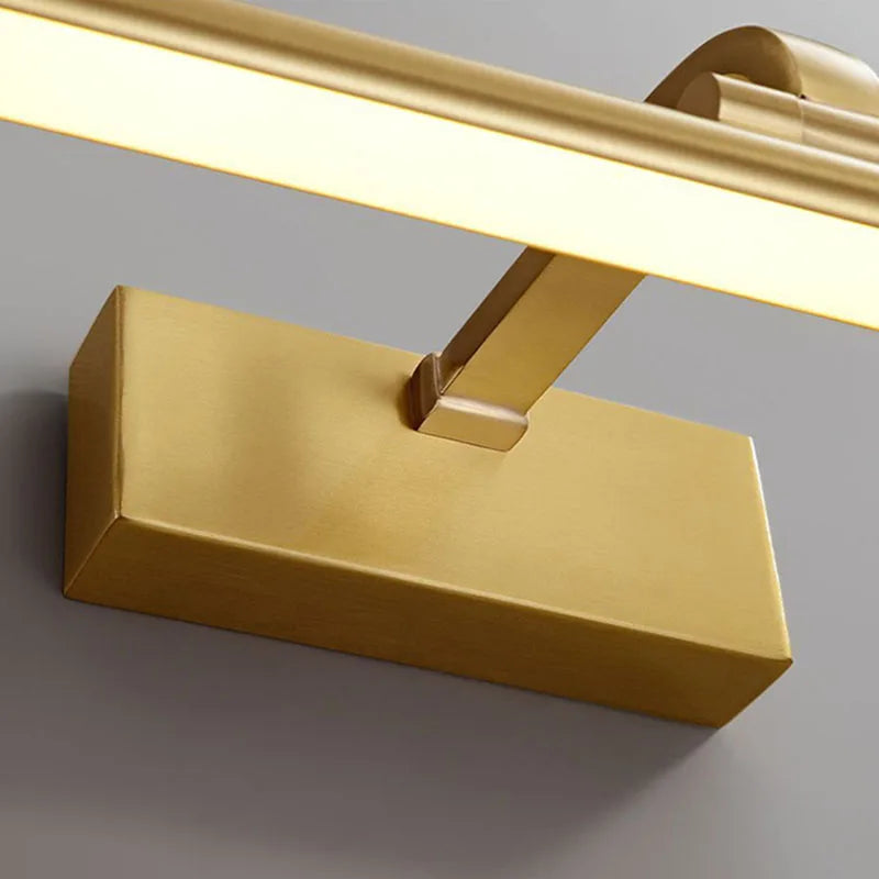 Axyaa Rotatable Gold Copper Wall Sconce for Bathroom Bedroom Lighting