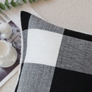 Axyaa Plush Plaid Cushion Cover - Soft & Modern 45x45cm Home Decor