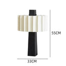 Axyaa Scandinavian Minimalist Table Lamp - Black Vertical Bedroom Study Lamp