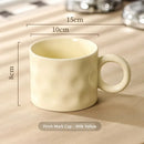Axyaa Elegant Ceramic Mug Set - Stylish & Functional Coffee Cup in Light Luxury Style