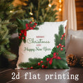 Axyaa Snowman Paw Prints Pillow Covers - Festive Decor for Sofa, Bedroom, Car