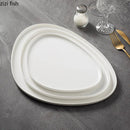 Axyaa Triangular Ceramic Steak Plate for Molecular Gastronomy and Fine Dining