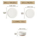 Axyaa Stoneware Dinner Set | 4 Color Options | 18/36 Piece Layered Glaze Dinnerware