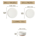 Axyaa Stoneware Dinner Set: TARA Collection, 18/36 PCS, Layered Glaze, 4 Color Options