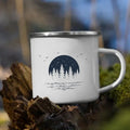 Axyaa Mountain Enamel Mug: Creative Camping Coffee Tea Cup for Hiking Gift
