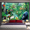 Axyaa Psychedelic Animal Tapestry: Bohemian Hippie Home Decor Yoga Mat