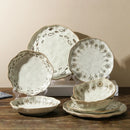 Axyaa Coarse Tao Pan Pasta Plate Set, Colorful Ceramic Tableware